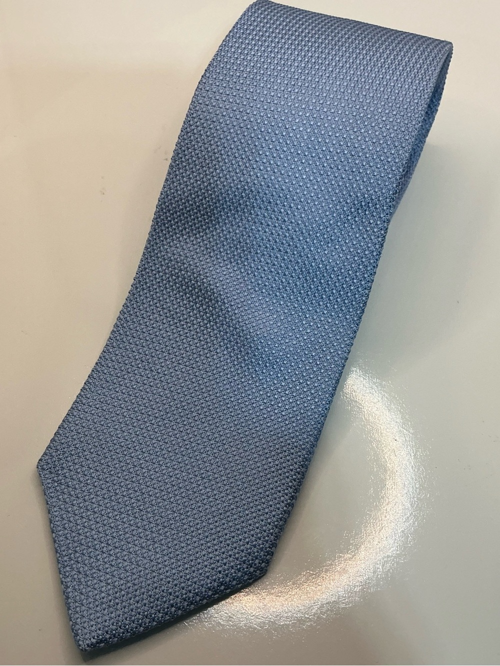Brooks Brothers Makers & Merchants Blue Textured Silk Tie Classic Necktie